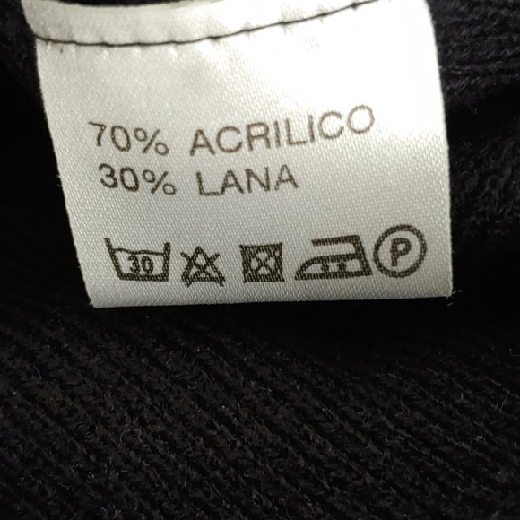 Women's Wool Blend Navy Vest - Picture 7 of 7